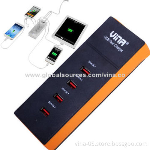 USB Power Strips for iPhone, iPad and Tablet PCs with 100 - 240V, 50/60Hz Input